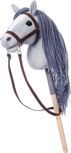 Hobby kůň na tyči Hoppihorse šedý