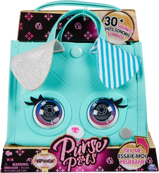 Purse Pets interaktivní kabelka VIPooch mint