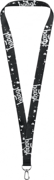 BAAGL dlouhý lanyard na klíče s vesmírným motivem – černý