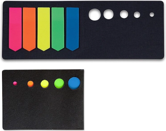 Samolepicí záložky Concorde neonové šipky 12 × 44 mm (5 barev, 100 ks)