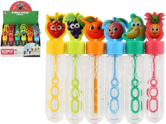 Bublifuk ovoce 15 cm – mix 6 druhů, 24 ks v boxu