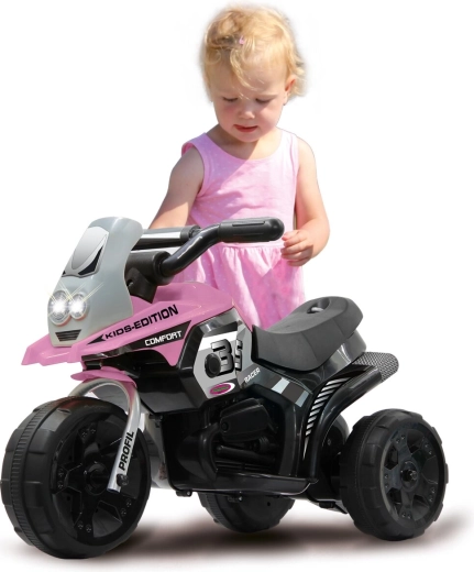 Jamara elektrická tříkolka e-trike racer růžová 6 V