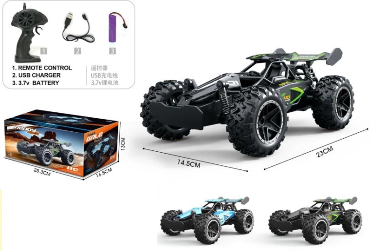 RC auto Monster 1:18 s USB nabíjením a baterií
