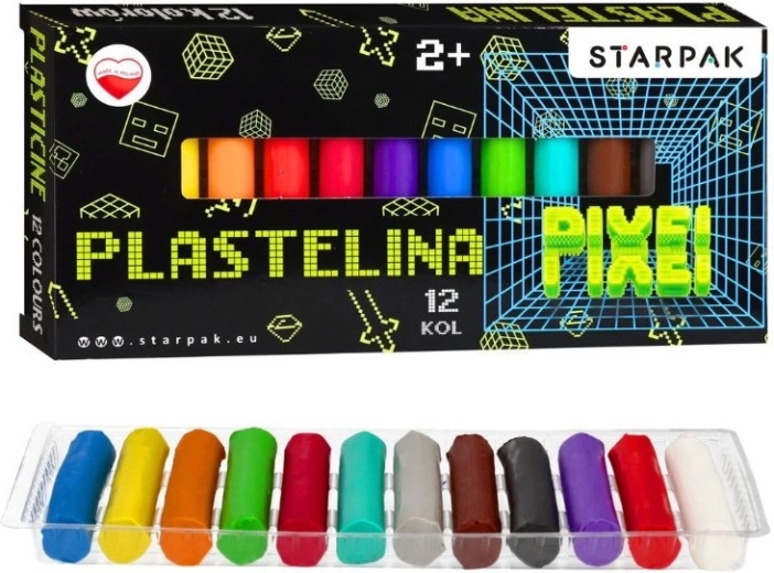 Plastelína Game Pixel – 12 barev