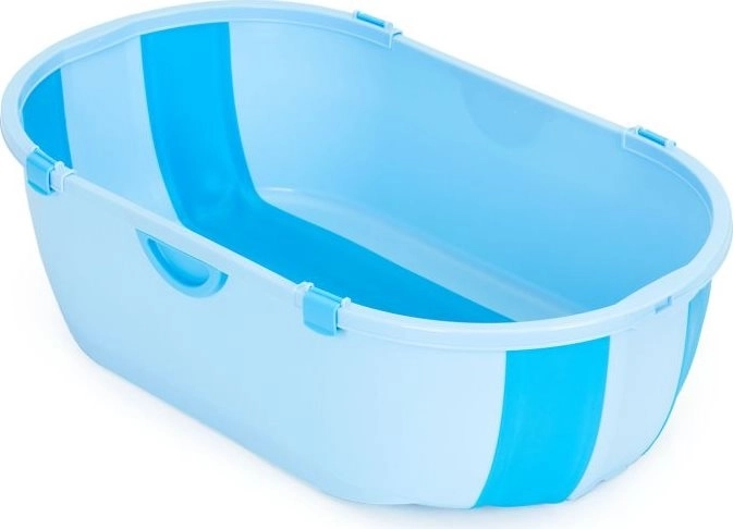 Cestovní skládací dětská vanička s výpustí ECOTOYS – Modrá