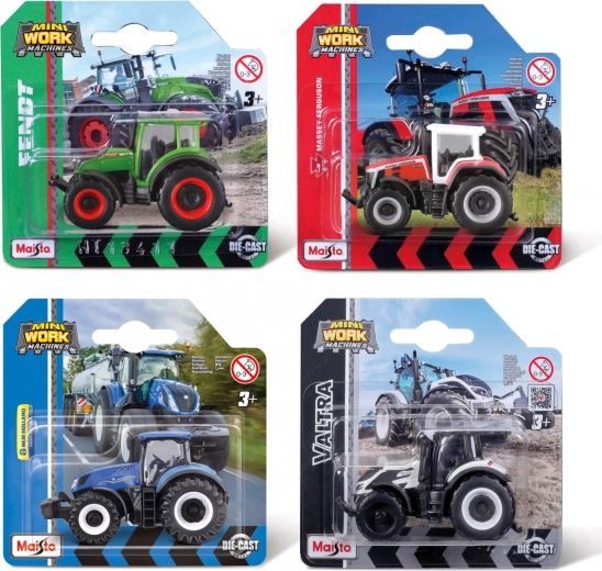 Maisto mini pracovní traktor 3 palce v blistru