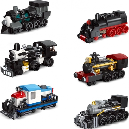 Šest modelů mini lokomotiv