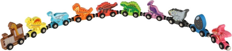 Barevní dinosauři na kolečkách