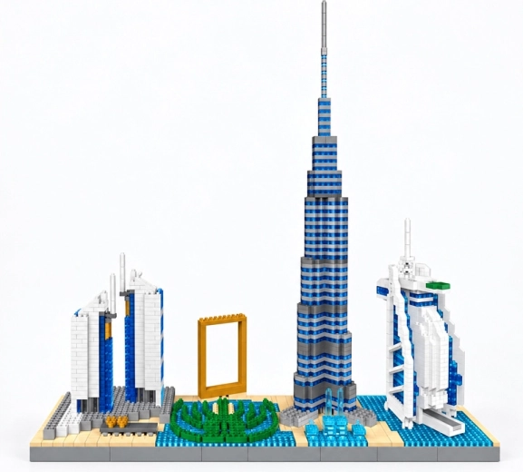 Známé dominanty Dubaje v jednom modelu