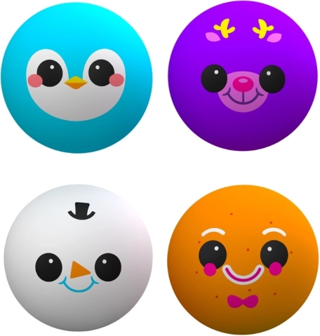 sada mačkacích míčků Squishmas Squishkins