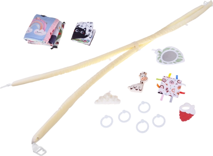 Bohatá senzorická sada: zrcátko, kousátko, šustítko a knížka