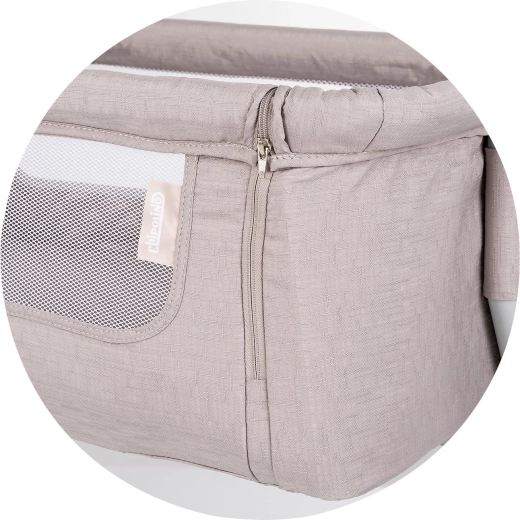 Prodyšné síťované boky pro dohled a ventilaci