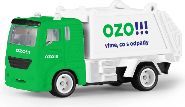 Kovové popelářské auto OZO 7 cm
