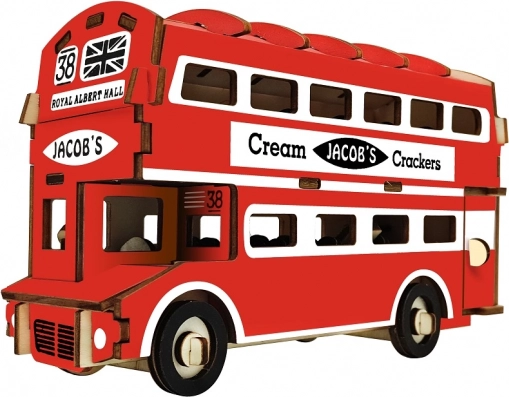 Dřevěné 3D puzzle Doubledecker