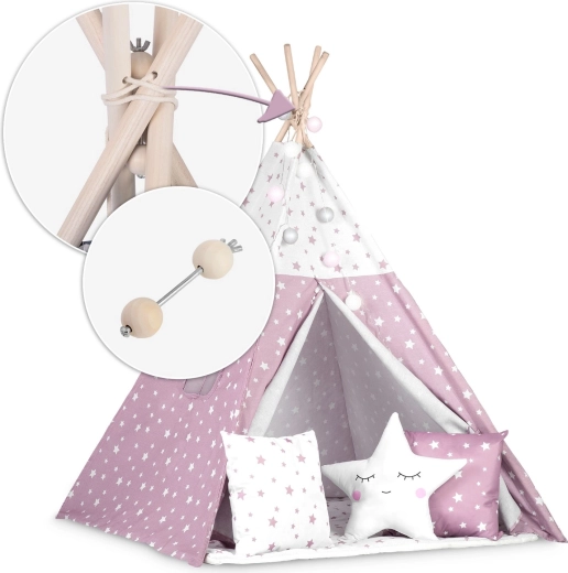 Stabilní dřevěná konstrukce se stabilizátorem