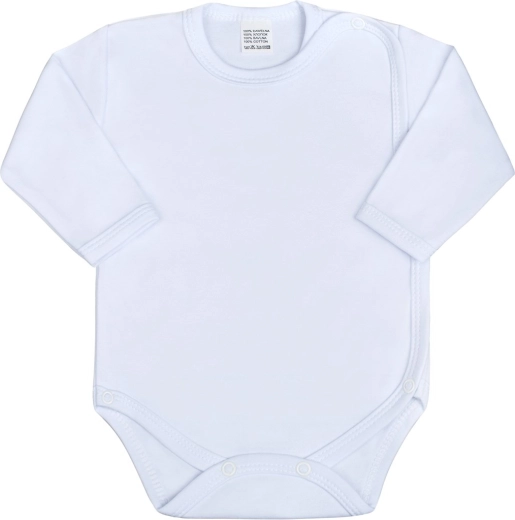 Dojčenské celorozepínací body New Baby Classic bílé