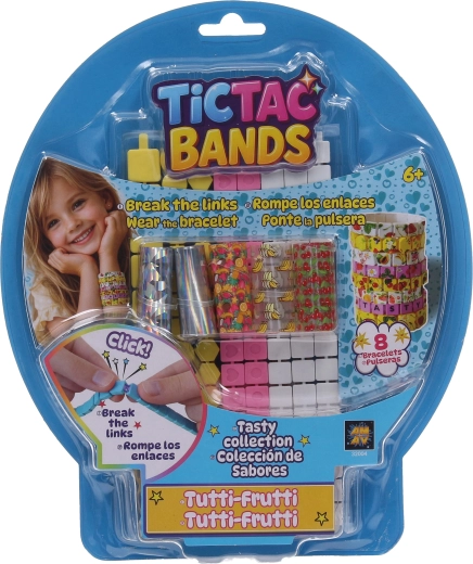 TICTAC BANDS sada na výrobu náramků tutti frutti - 8 ks