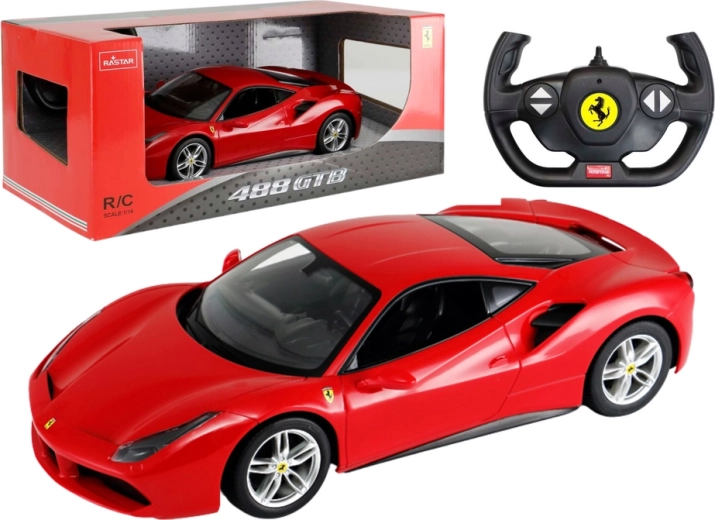 Auto na dálkové ovládání Ferrari 488 GTB červené