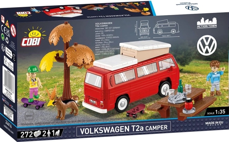 Ikonický Volkswagen T2a v měřítku 1:35