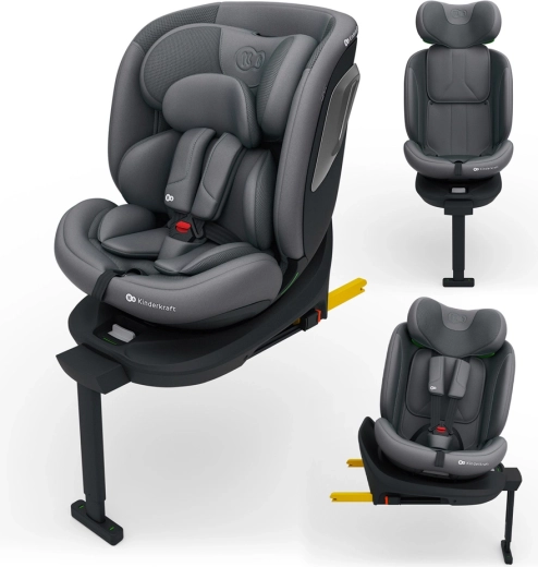 Autosedačka Kinderkraft i-360 2 plus i-Size 40–150 cm šedá