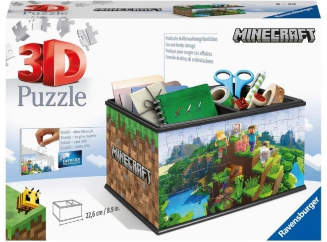 Ravensburger 3D puzzle MINECRAFT úložná truhla (108 dílků)