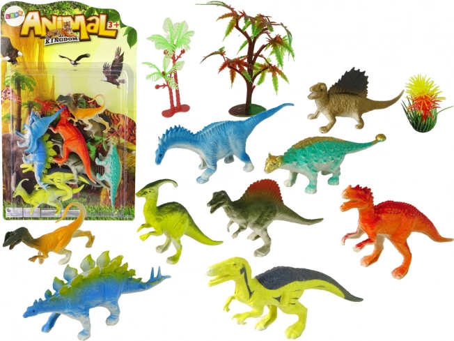 Sada figurek dinosaurů 9 ks – barevné prehistorické hračky