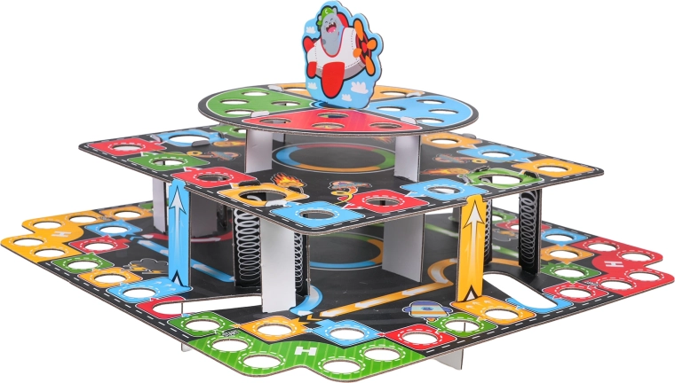 Třípatrový 3D herní plán