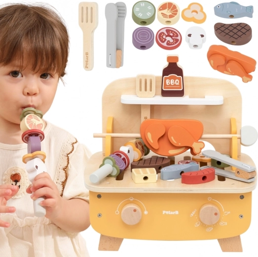 Viga PolarB dřevěný grilovací set BBQ