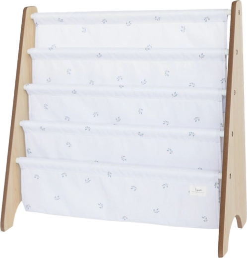 3 Sprouts stojan na knížky recycled blueberry/ivory