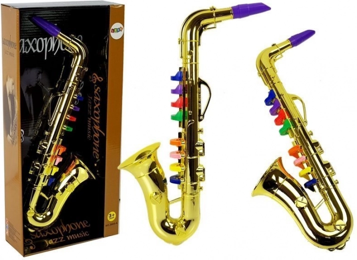 Dětský zlatý saxofon