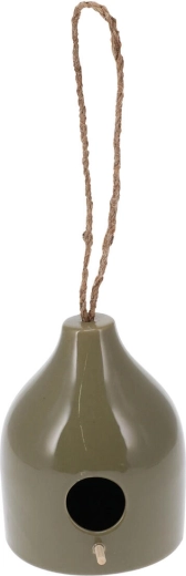 Keramická ptačí budka 12 × 12 × 15 cm – mix barev