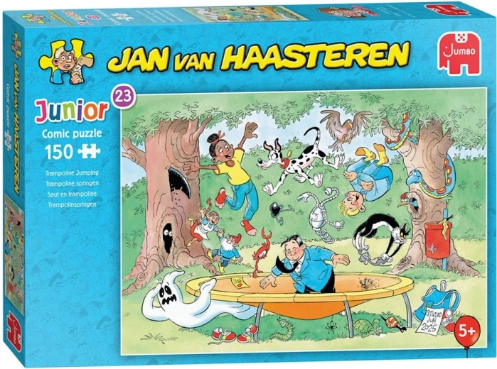 JUMBO puzzle Jan van Haasteren Junior: Skákání na trampolíně, 150 dílků