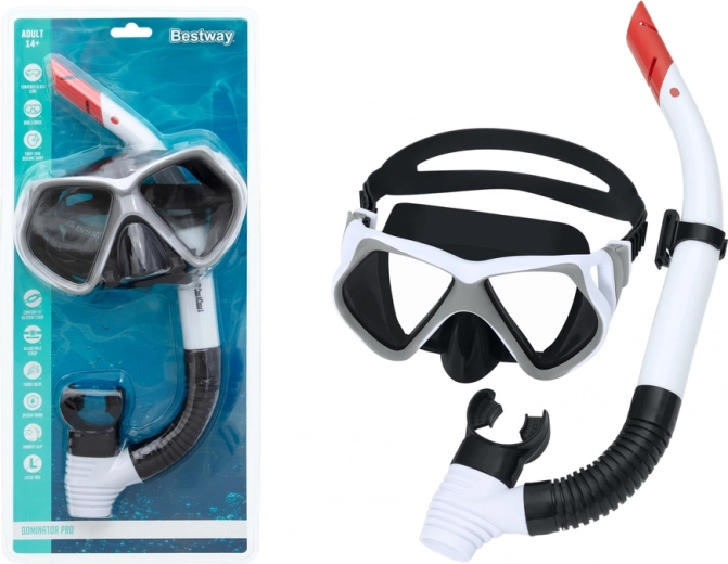 Set na šnorchlování BESTWAY – maska a šnorchl – Bílá