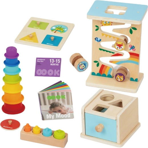 6 aktivit v jednom Montessori setu