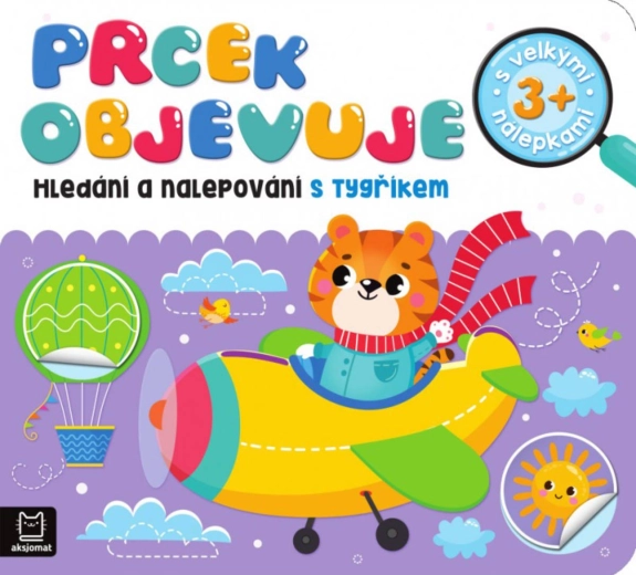 Prcek objevuje: Hledání a nalepování samolepek s tygříkem