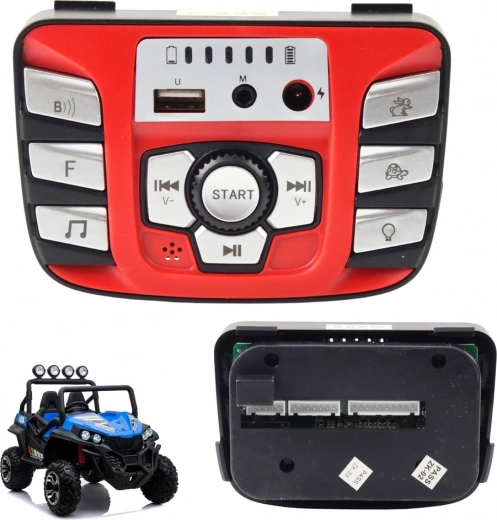 Hudební panel pro akumulátorové vozidlo