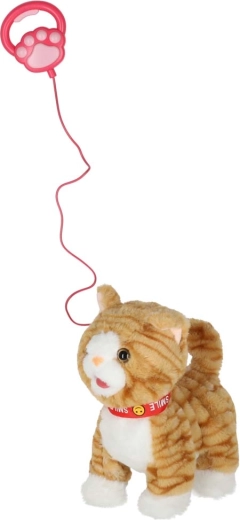 Chůze a mňoukání na stisk tlačítka