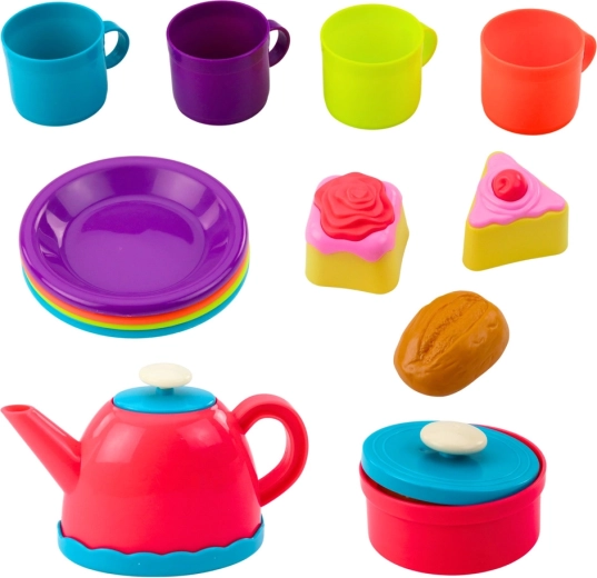 Barevné nádobí a sladkosti pro hravou fantazii