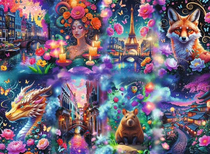 Trefl Puzzle Premium Plus Barevný svět 8000 dílků