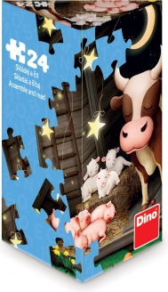 Puzzle Dino Zvířátka na farmě 24 dílků