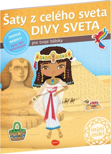 Šaty z celého světa – divy světa: kniha samolepek