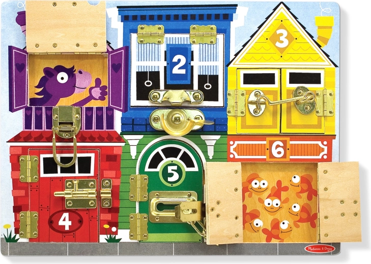 Dřevěná tabule se zámky MELISSA & DOUG