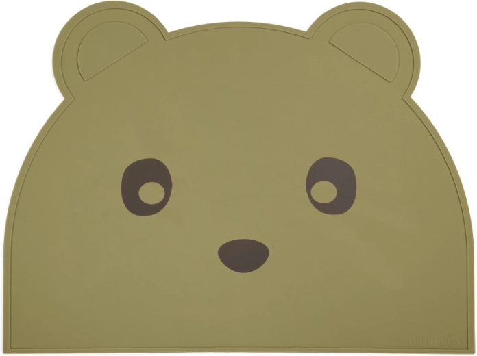 NuuRoo ester silikonové prostírání olive green