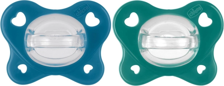 Chicco dudlíky PhysioForma Dual Soft modré 16–36 měsíců - 2 ks