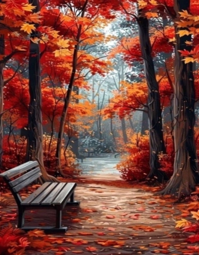 Malování podle čísel Podzim 40 × 50 cm NORIMPEX