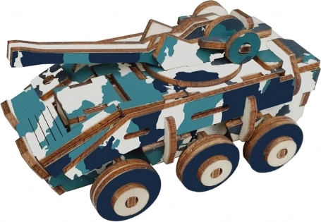 Dřevěné 3D puzzle Obrněné vozidlo
