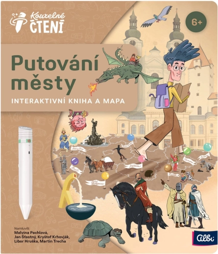 ALBI Kouzelné čtení Putování městy – interaktivní kniha s mapou