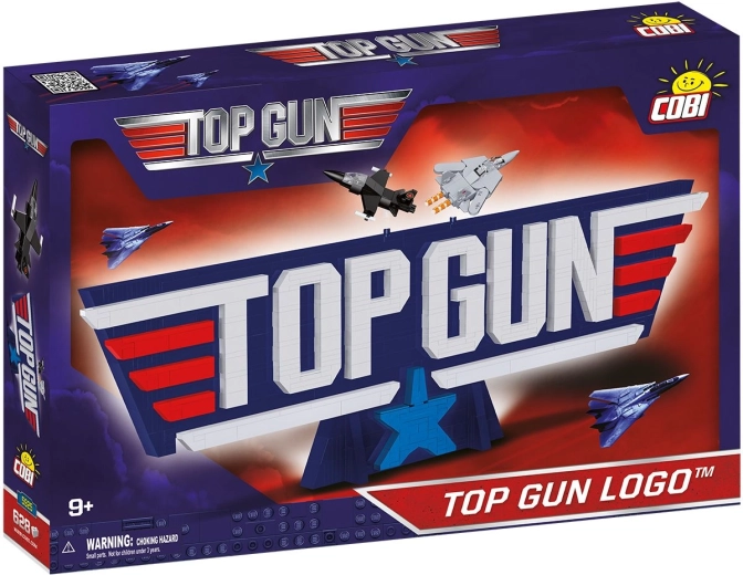 Stavebnice COBI Top Gun 3D logo, 628 dílků