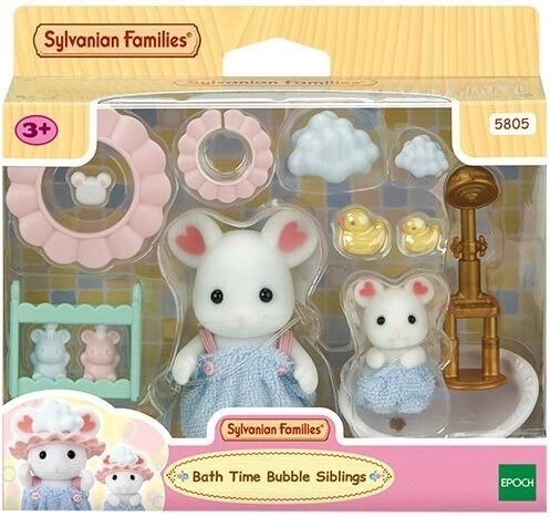 Sylvanian Families koupel s bublinkami – set s myškami Marshmallow