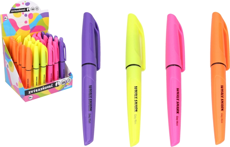 zvýrazňovač fluo – sada 4 barev